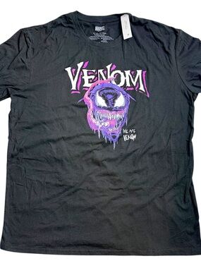 Marvel Venom Graphic Tee XL Black We Are Venom Purple Short Sleeve Shirt